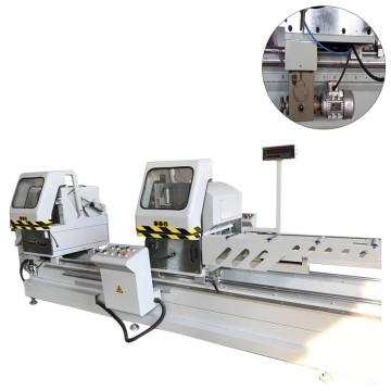 LJZ2-CNC-500X4200 cnc door window aluminum double head cutting saw